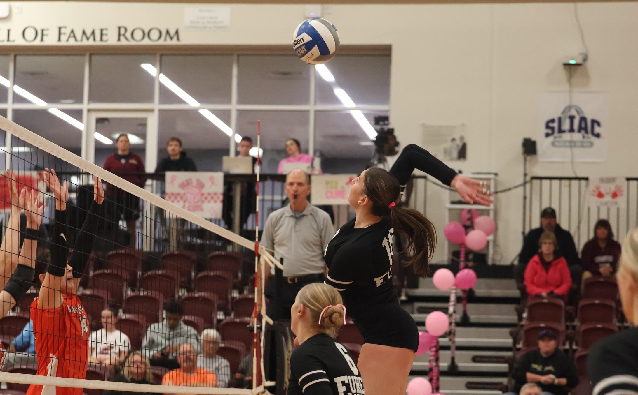 Red Devils Fall to Greenville in Dig Pink Match