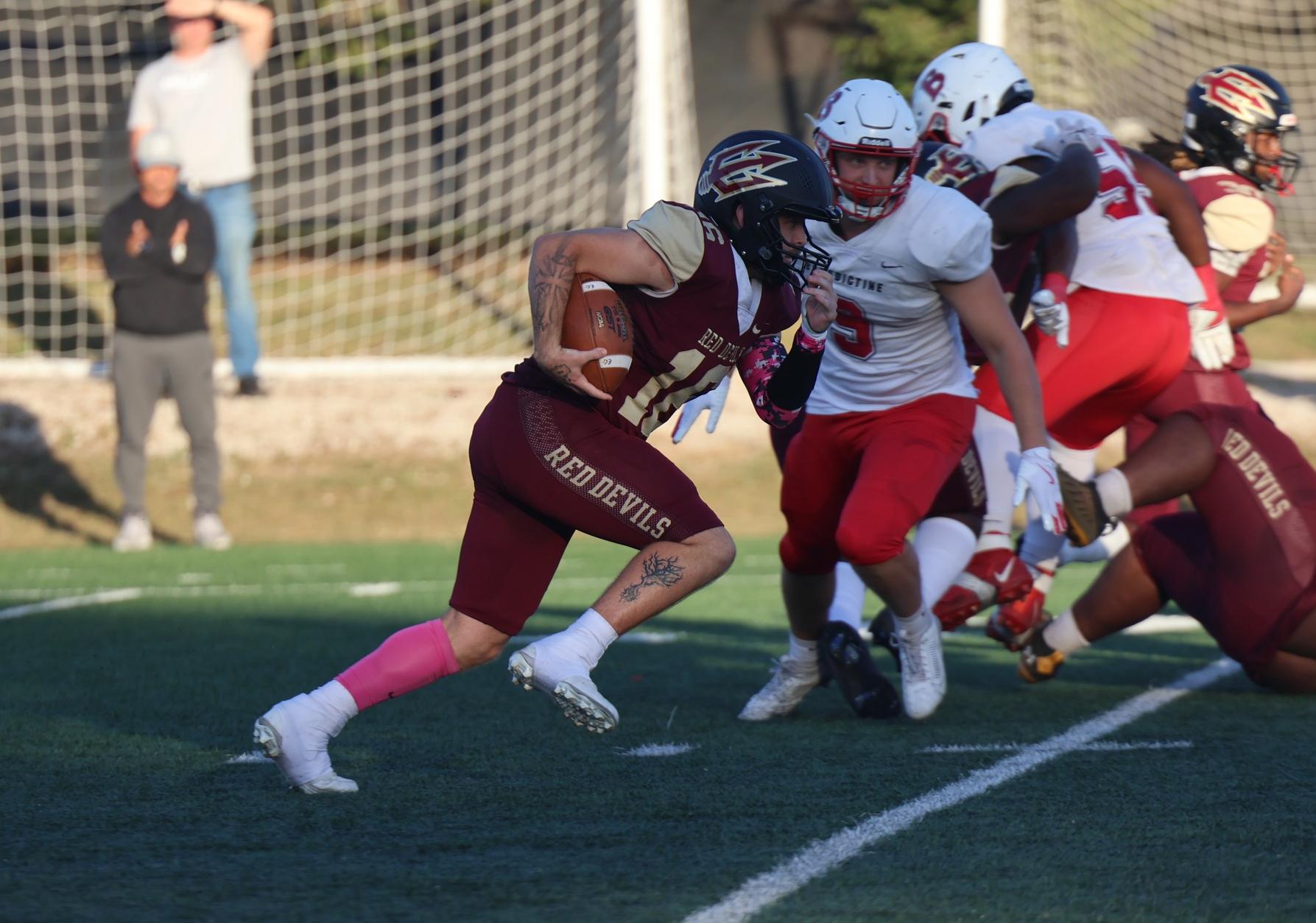 Red Devils Fall to Benedictine on Homecoming