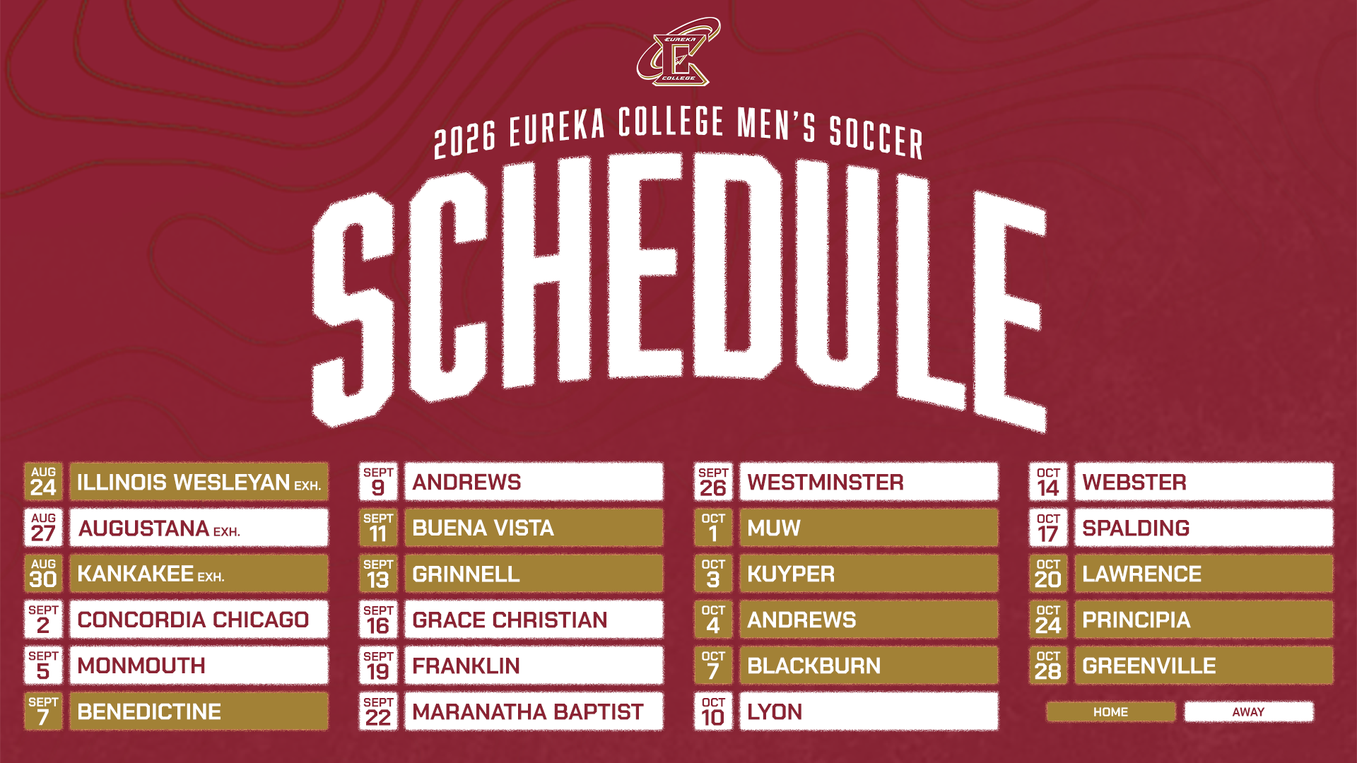 Eureka Men&rsquo;s Soccer Announces 2026 Schedule