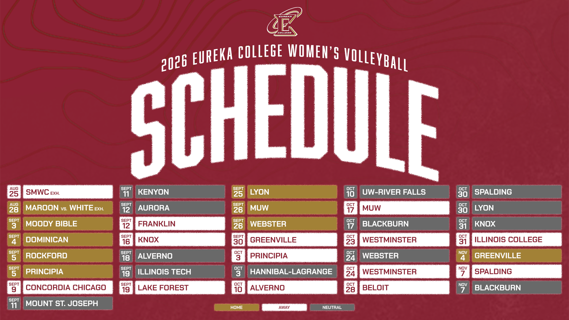 Women's Volleyball Announces 2026 Schedule