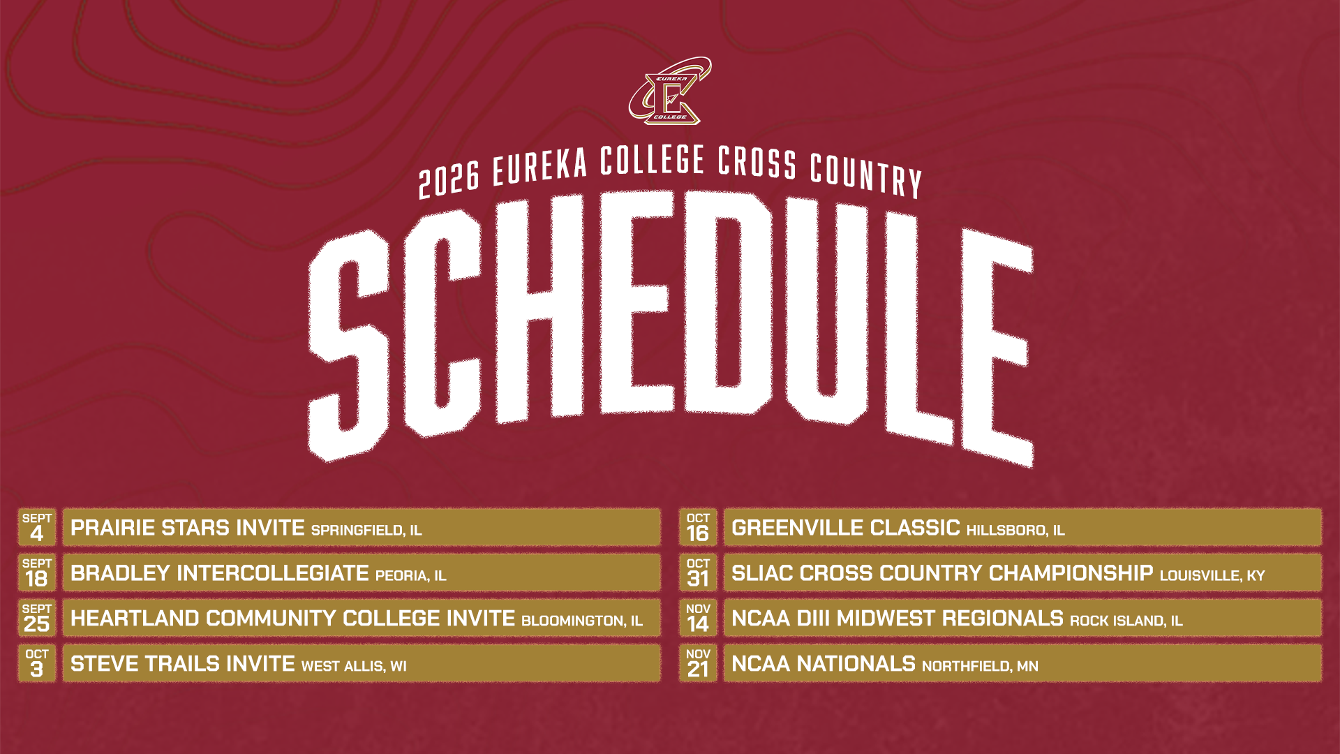 Cross Country Announces 2026 Schedule